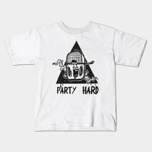 party hard head Kids T-Shirt